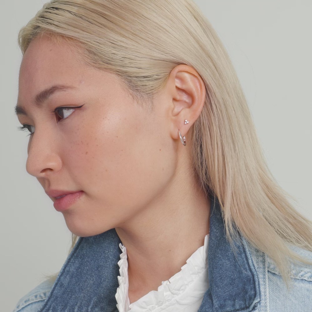 Mejuri Tube Medium Hoops - Sterling Silver Canada Store