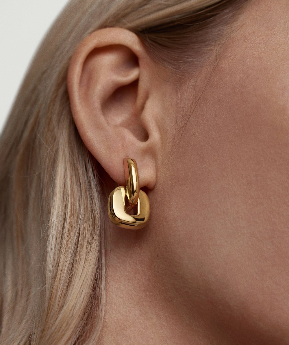 Mejuri Stevie Hoop Links - Gold Vermeil Canada Store