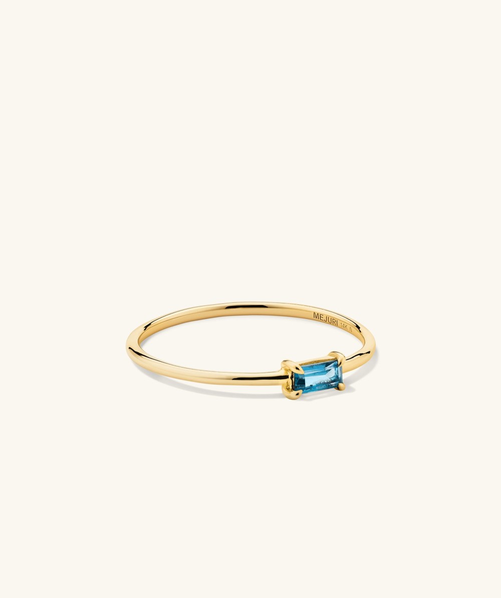 Mejuri Baguette Stacker Ring - 14k Yellow Gold Canada Store