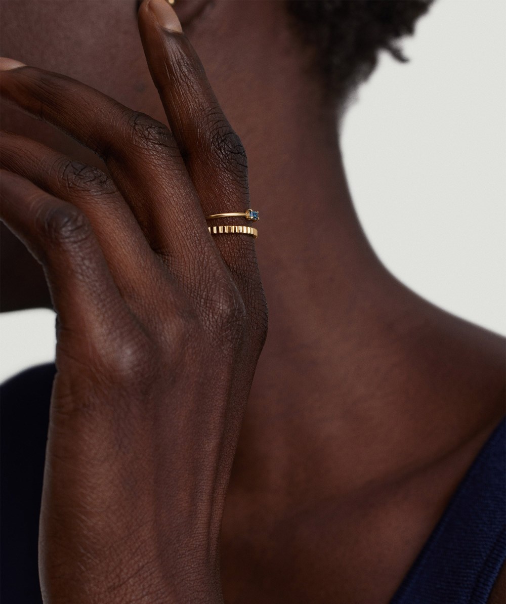 Mejuri Baguette Stacker Ring - 14k Yellow Gold Canada Store