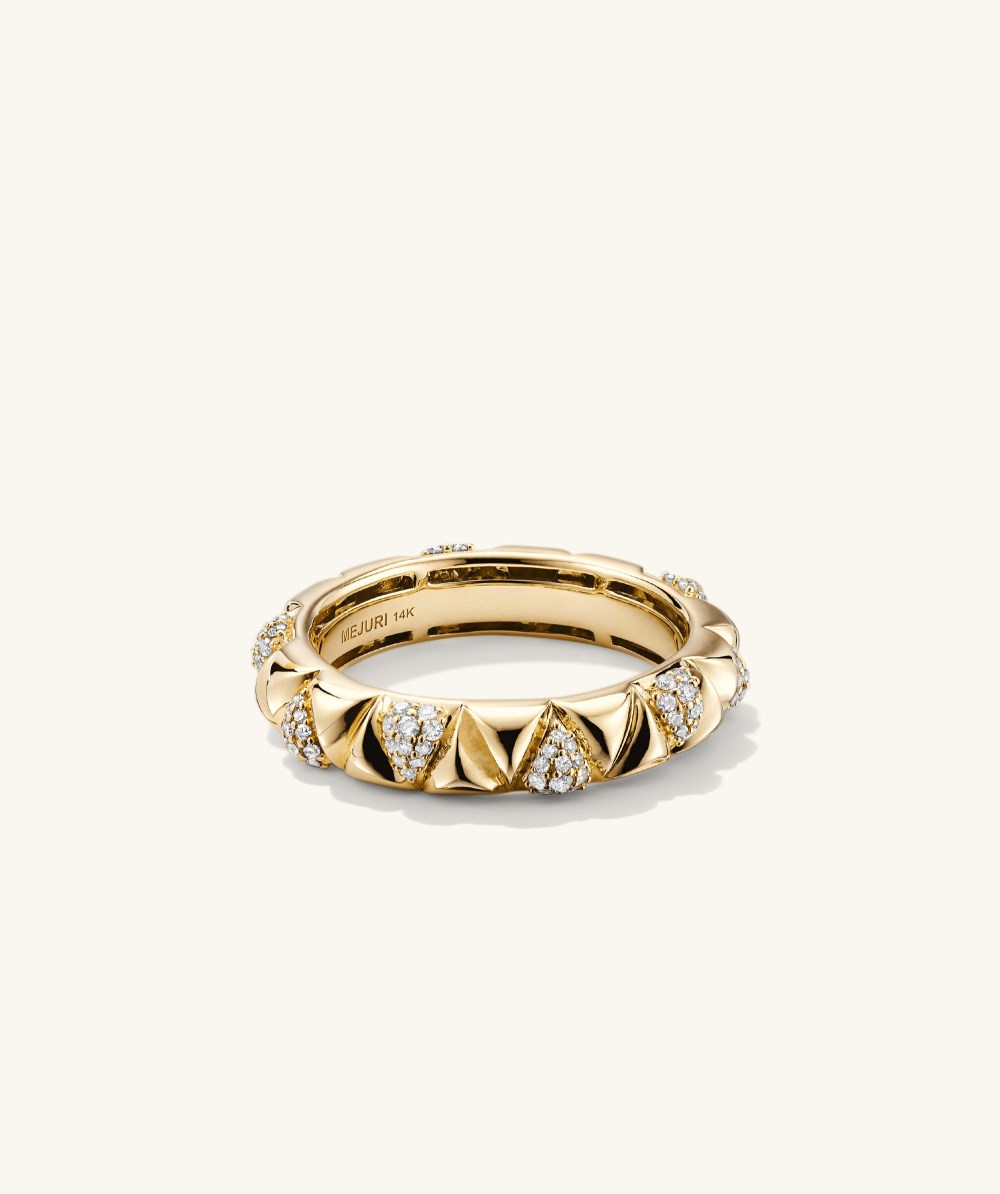 Mejuri Patra Pavﾨﾦ Diamond Ring - 14k Yellow Gold Canada Store