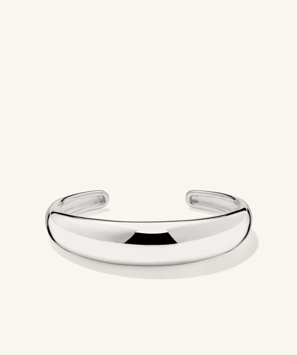 Mejuri 13mm D?me Cuff Bracelet - Sterling Silver Canada Store