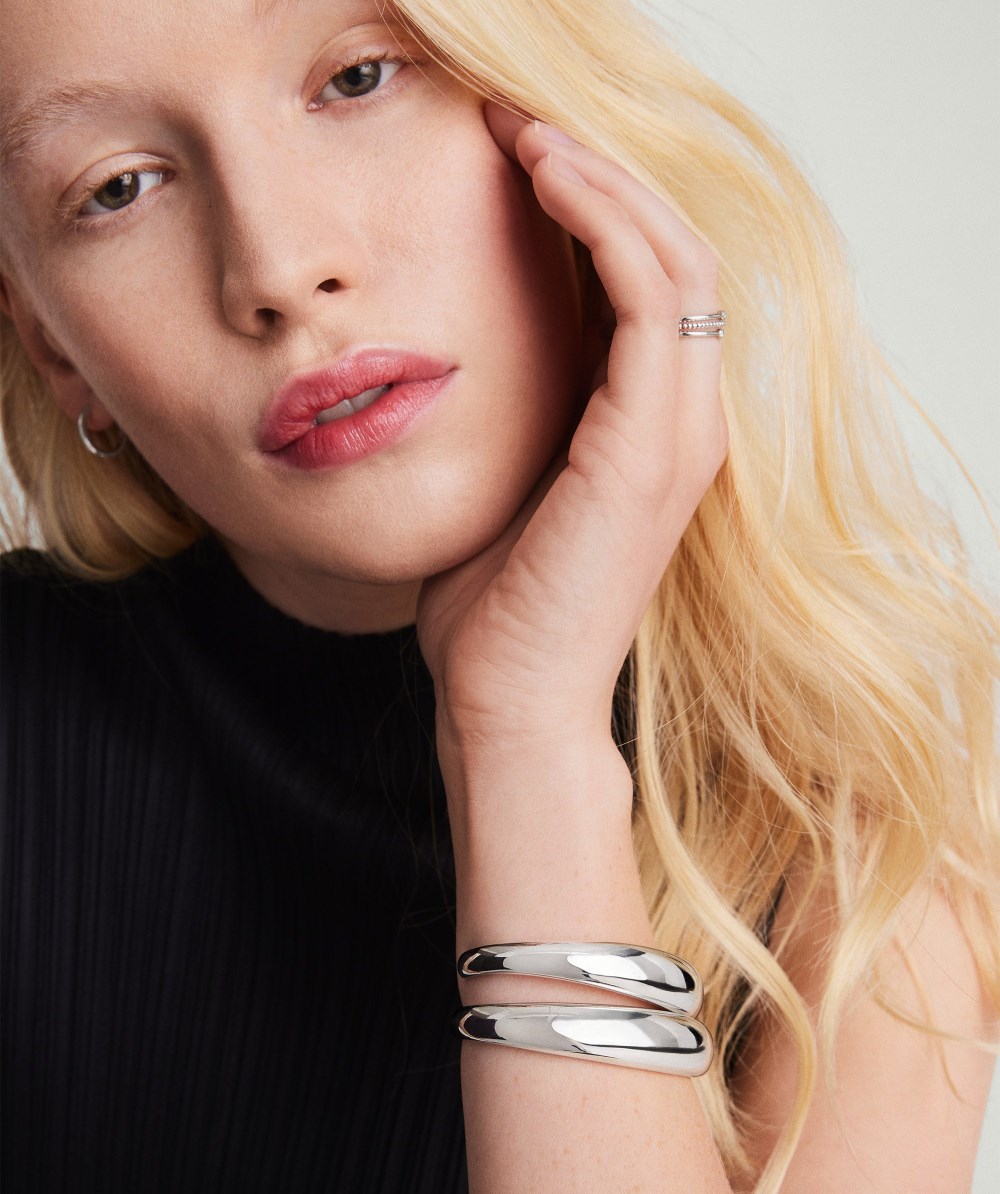 Mejuri 13mm D?me Cuff Bracelet - Sterling Silver Canada Store