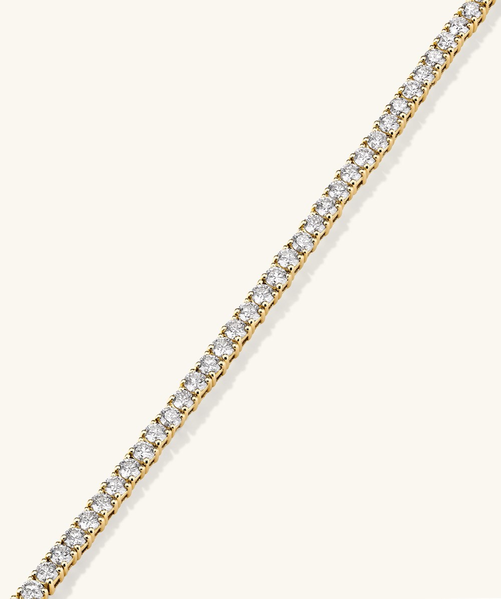 Mejuri Lab Grown Diamond Tennis Bracelet 2.5mm - 14k Yellow Gold Canada Store