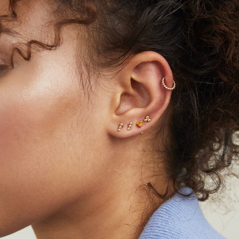 Mejuri Spheres Cluster Studs - 14k Yellow Gold Canada Store