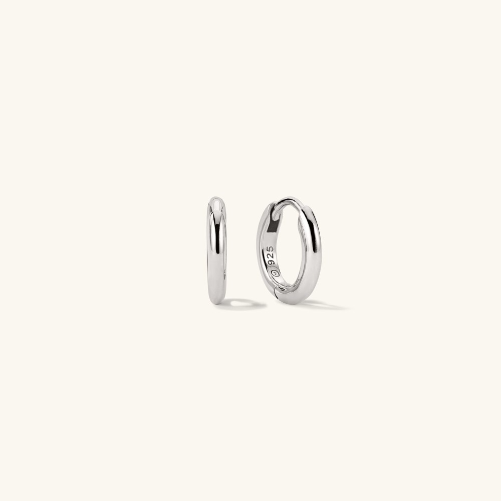 Mejuri Tube Huggie Hoops - Sterling Silver Canada Store