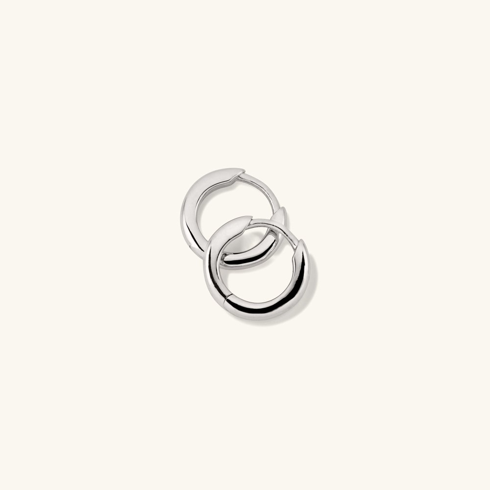 Mejuri Tube Huggie Hoops - Sterling Silver Canada Store