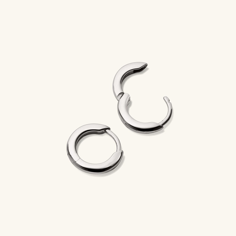 Mejuri Tube Huggie Hoops - Sterling Silver Canada Store
