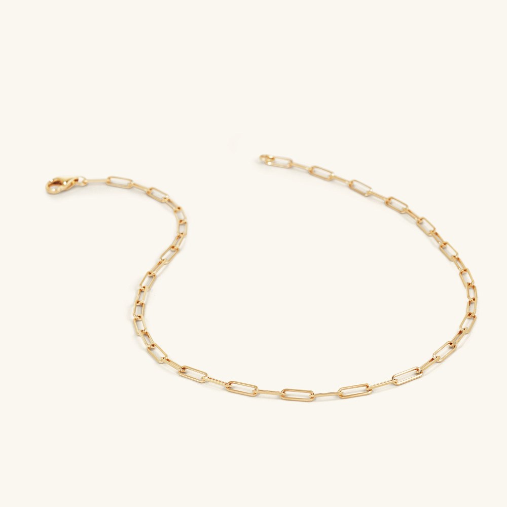 Mejuri Boyfriend Bold Chain Anklet - 14k Yellow Gold Canada Store