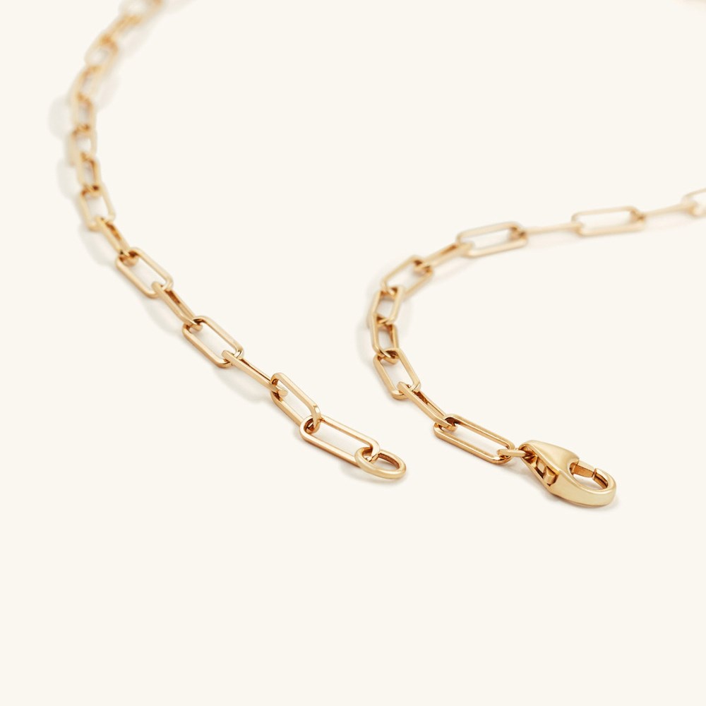 Mejuri Boyfriend Bold Chain Anklet - 14k Yellow Gold Canada Store