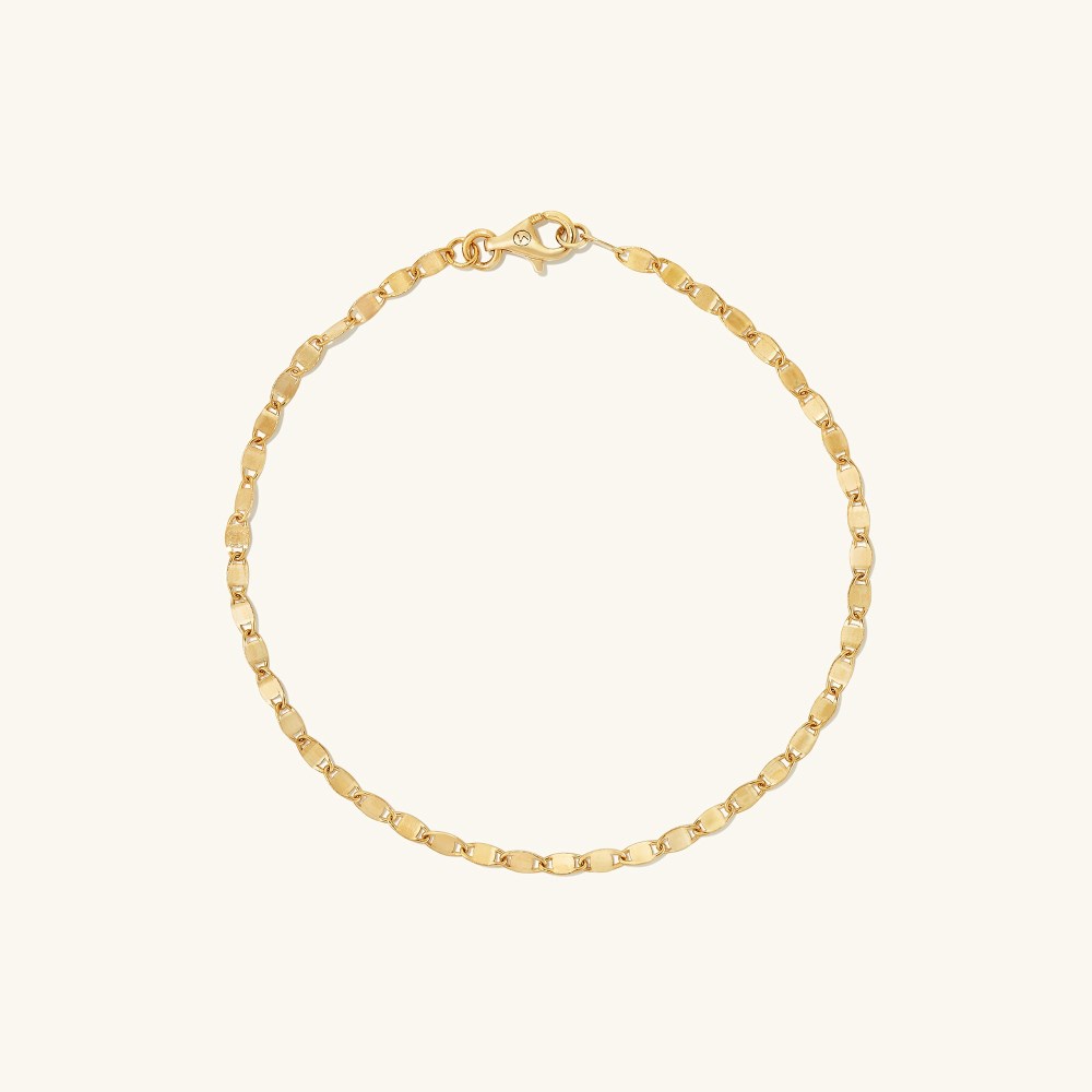 Mejuri Anchor Chain Anklet - 14k Yellow Gold Canada Store