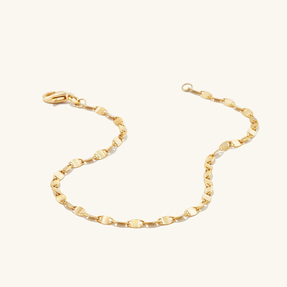 Mejuri Anchor Chain Anklet - 14k Yellow Gold Canada Store