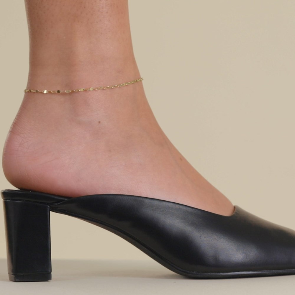 Mejuri Anchor Chain Anklet - 14k Yellow Gold Canada Store