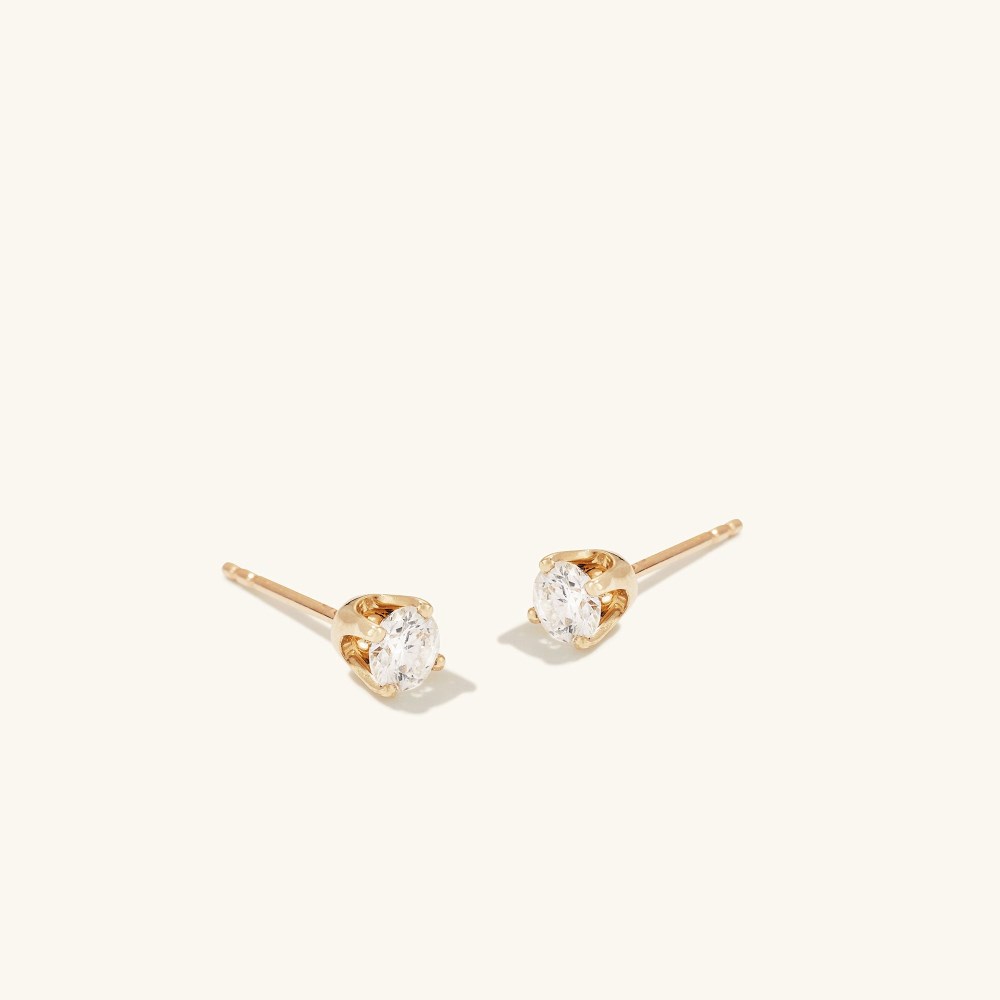 Mejuri Large Diamond Studs - 14k Yellow Gold Canada Store