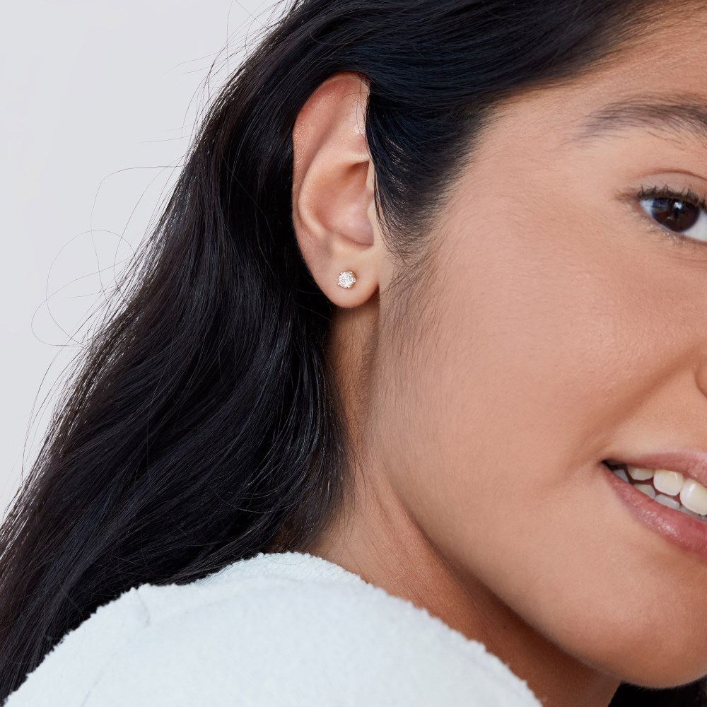 Mejuri Large Diamond Studs - 14k Yellow Gold Canada Store