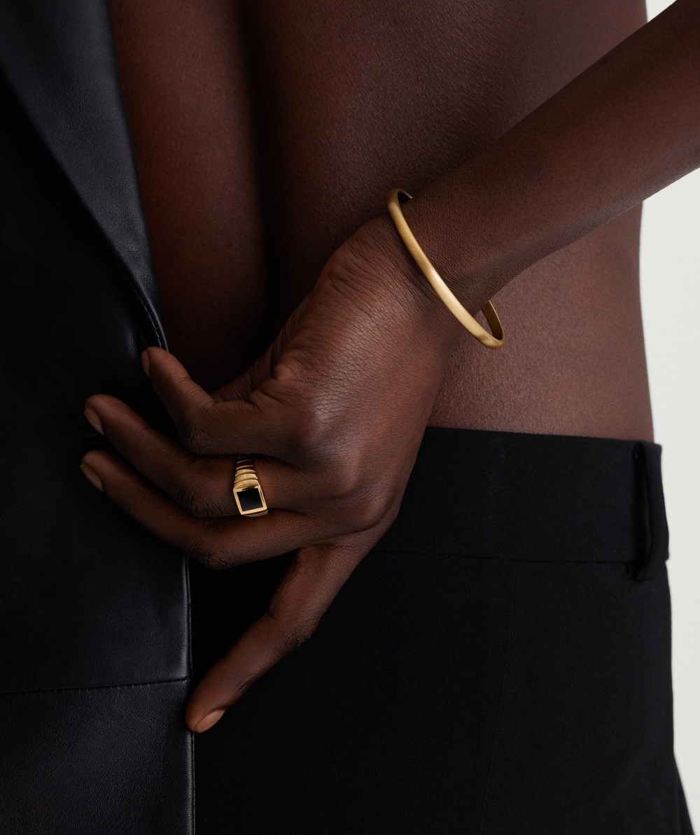 Mejuri Slim Cuff - 14k Yellow Gold Canada Store