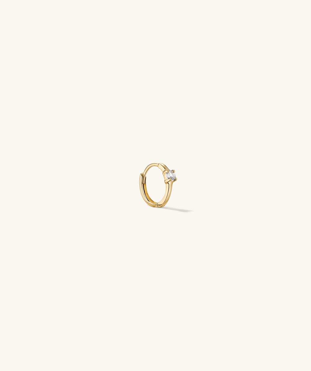 Mejuri Single Colored Mini Hoop - 14k Yellow Gold Canada Store