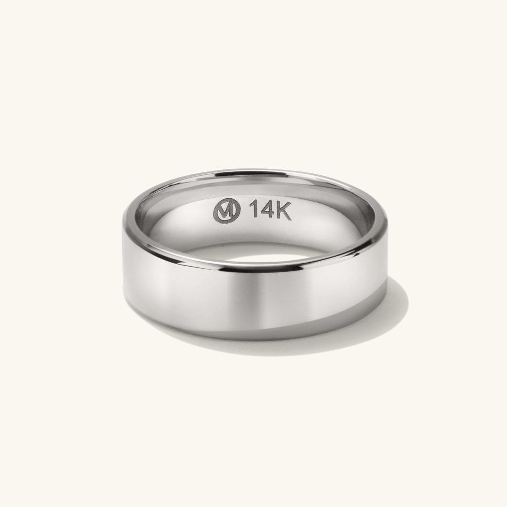 Mejuri 6mm Smooth Band - 14k White Gold Canada Store