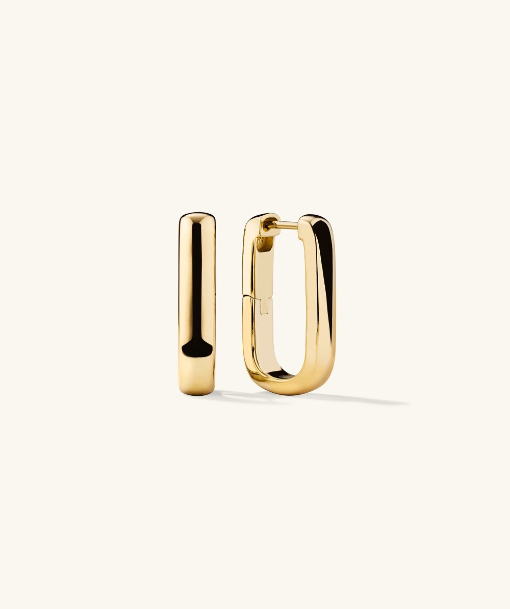 Mejuri Chunky Large U Hoops - Gold Vermeil Canada Store