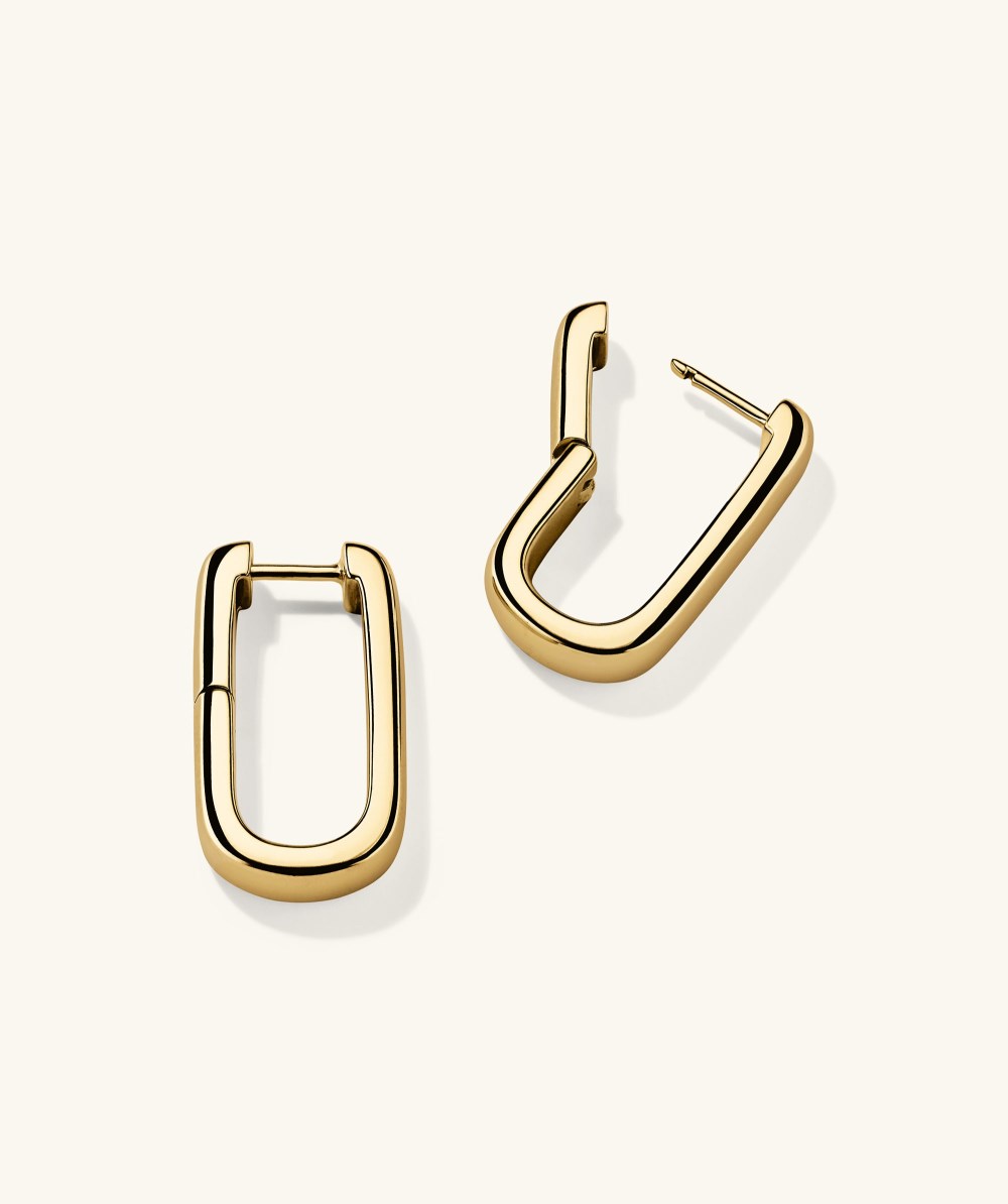 Mejuri Chunky Large U Hoops - Gold Vermeil Canada Store