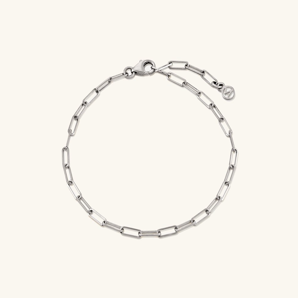 Mejuri Boyfriend Bold Bracelet - 14k White Gold Canada Store