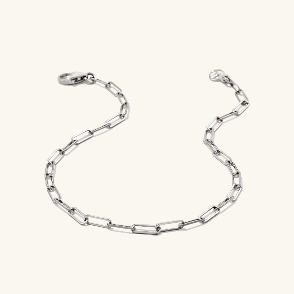 Mejuri Boyfriend Bold Bracelet - 14k White Gold Canada Store