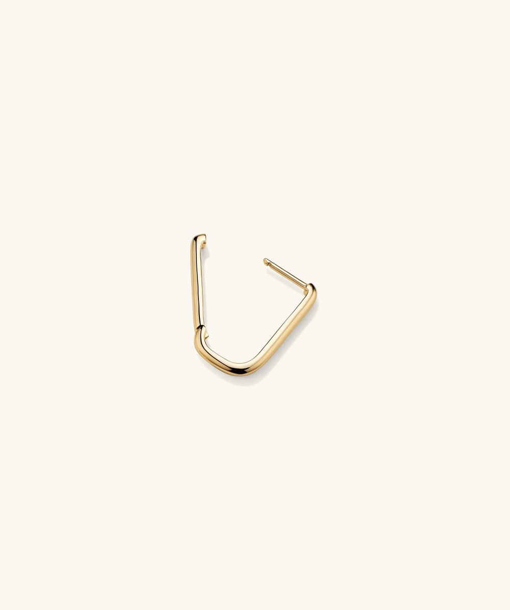 Mejuri Single Medium U Hoop - 14k Yellow Gold Canada Store