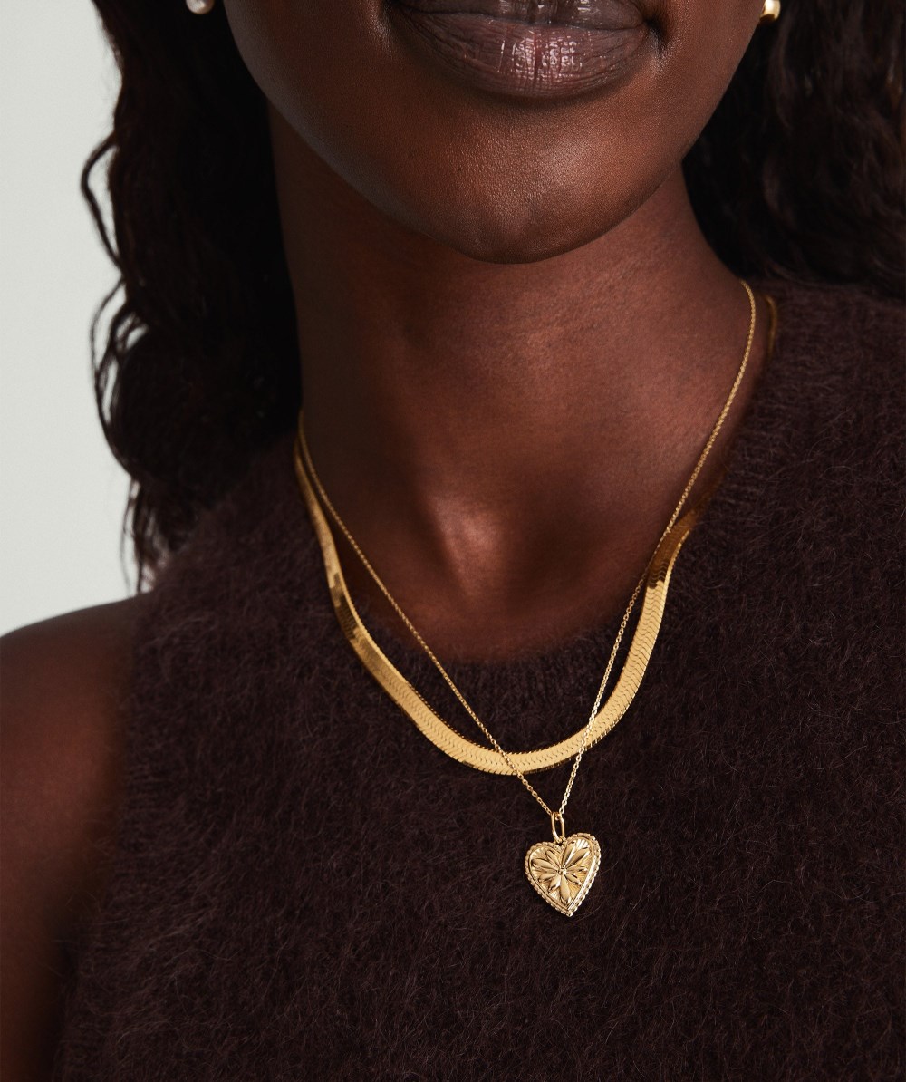 Mejuri Calendula Pendant Necklace - Gold Vermeil Canada Store