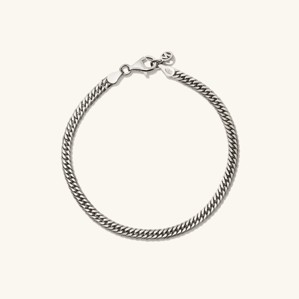 Mejuri Double Curb Chain Bracelet - Sterling Silver Canada Store