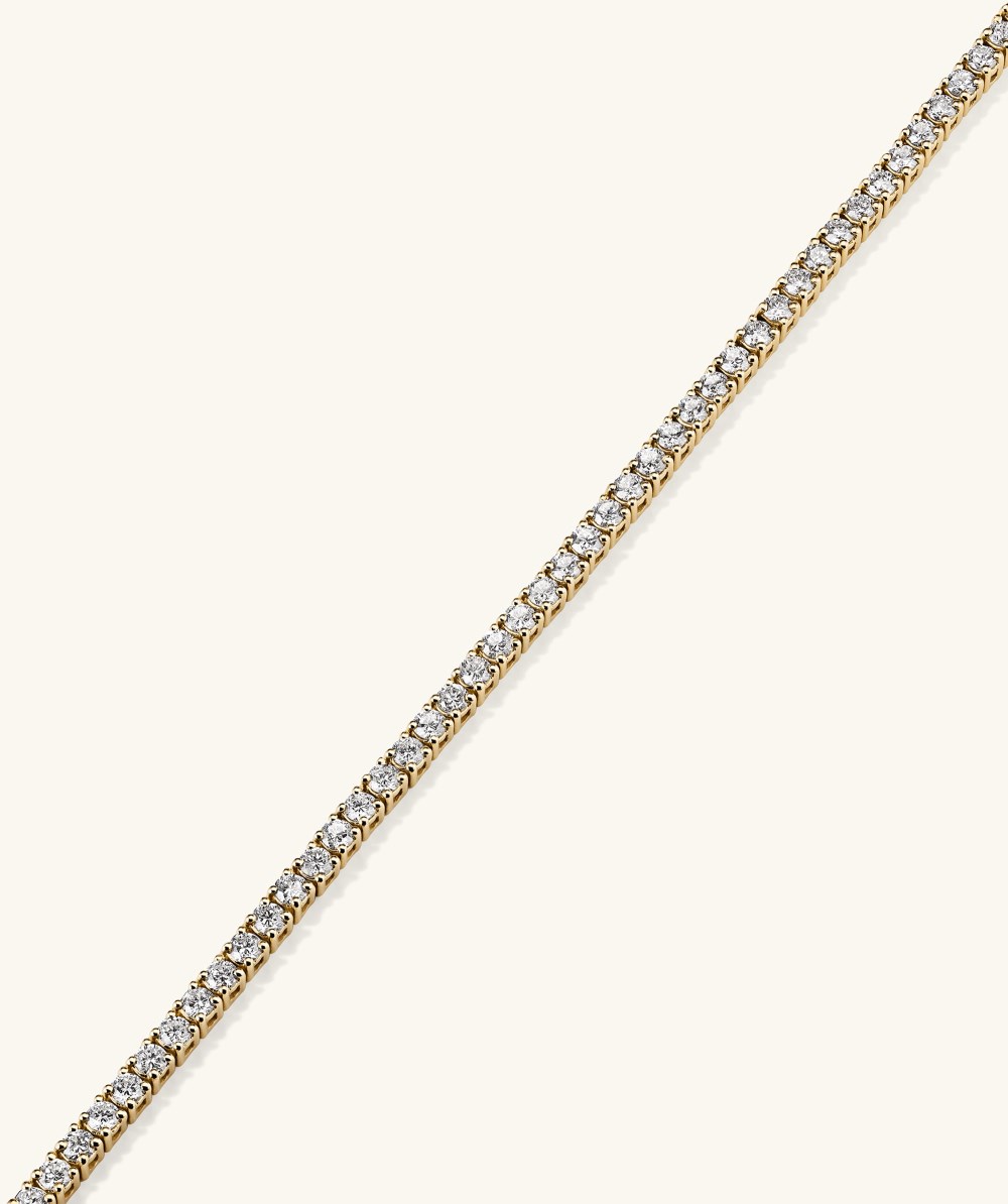 Mejuri Lab Grown Diamond Tennis Bracelet 1.8mm - 14k Yellow Gold Canada Store