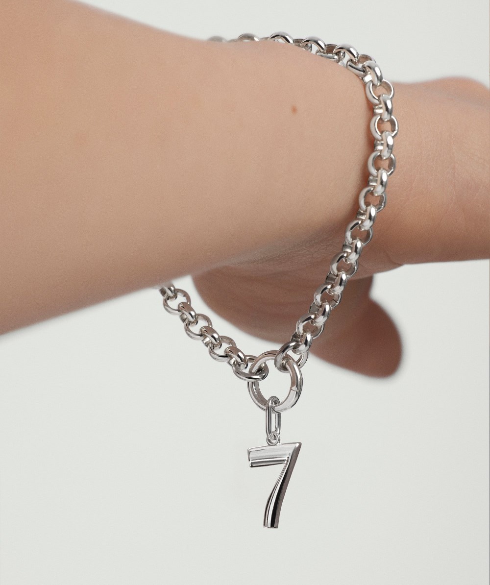 Mejuri Bold Rolo Chain Charm Bracelet - Sterling Silver Canada Store