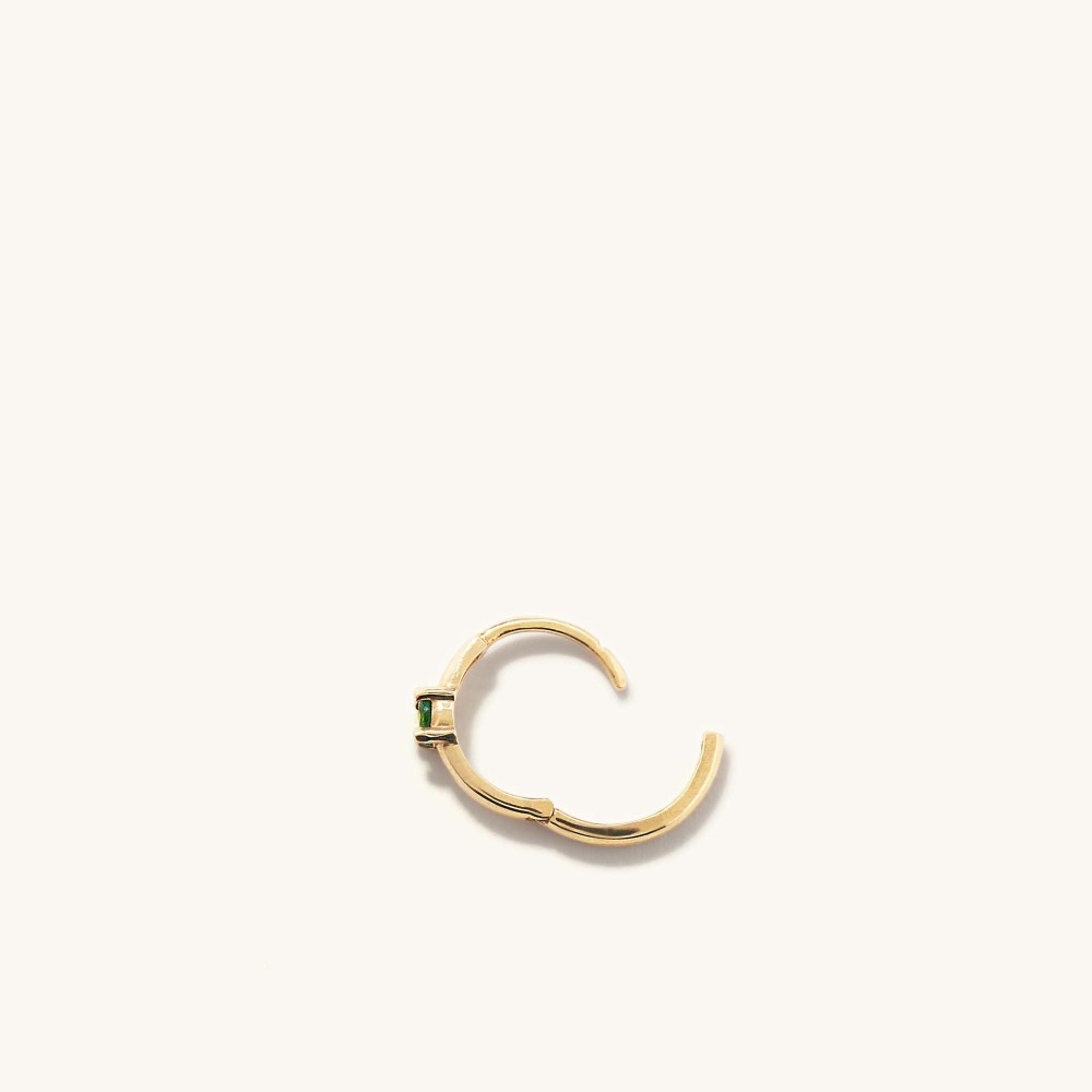 Mejuri Single Colored Mini Hoop - 14k Yellow Gold Canada Store