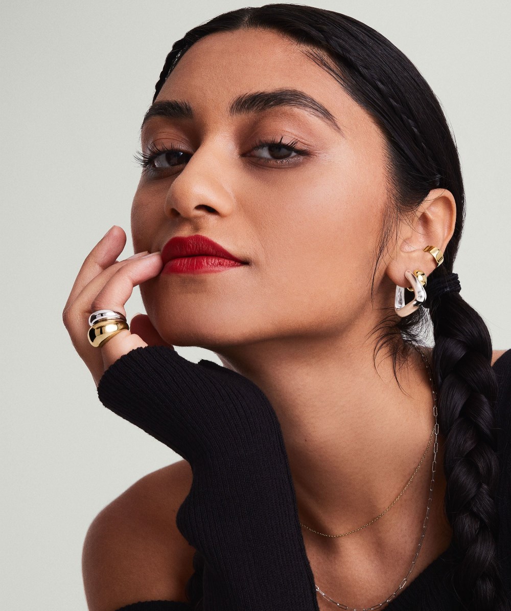 Mejuri Patra Large Hoops - Sterling Silver Canada Store
