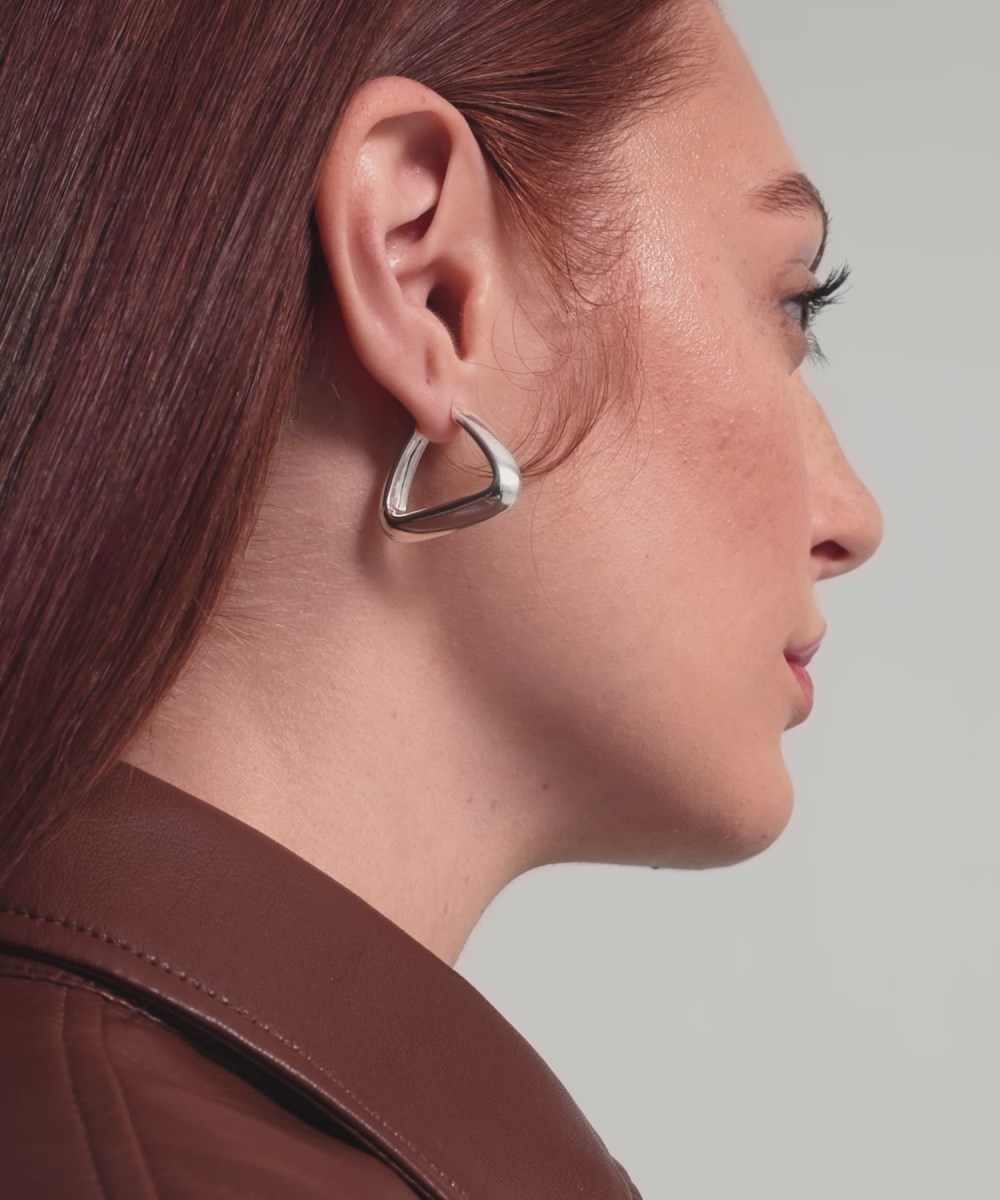 Mejuri Patra Large Hoops - Sterling Silver Canada Store