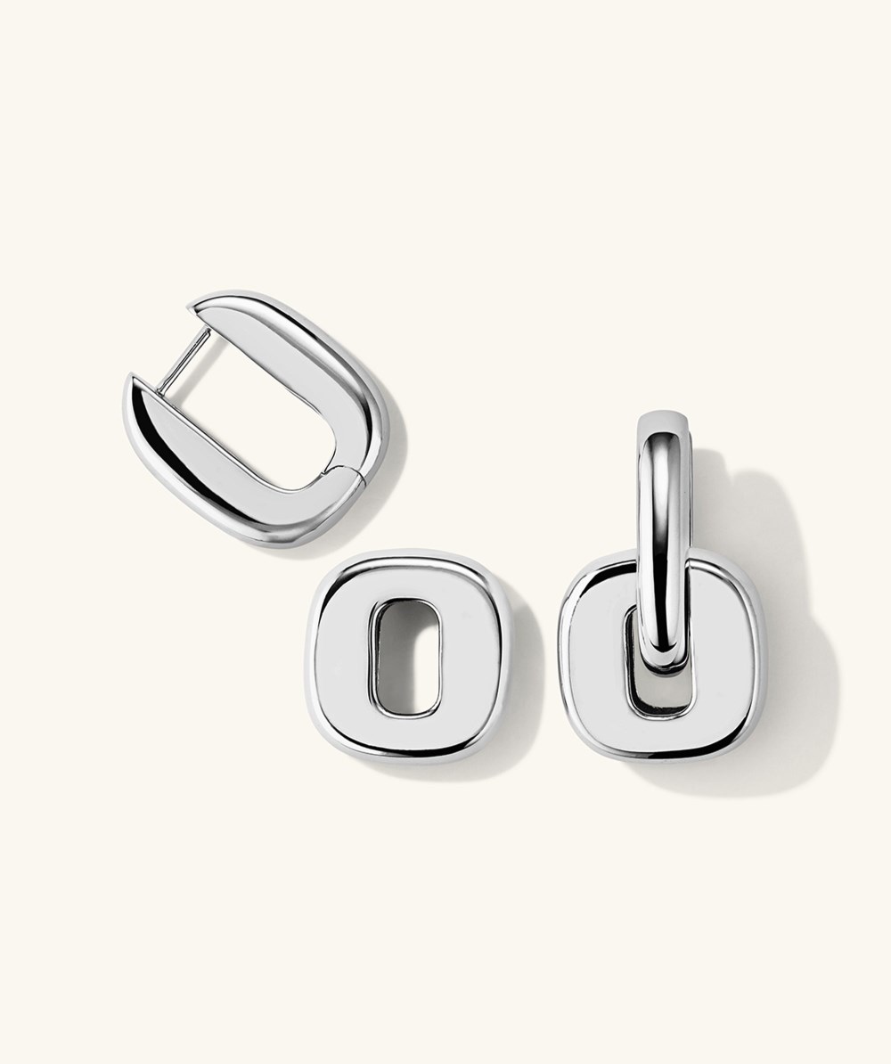 Mejuri Stevie Hoops - Sterling Silver Canada Store