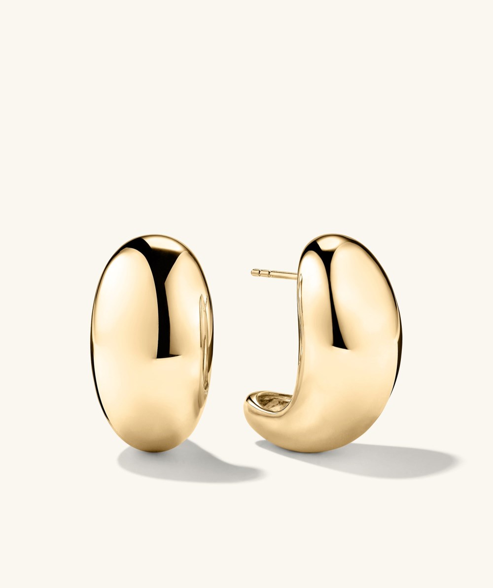 Mejuri Mega D?me Earrings - Gold Vermeil Canada Store
