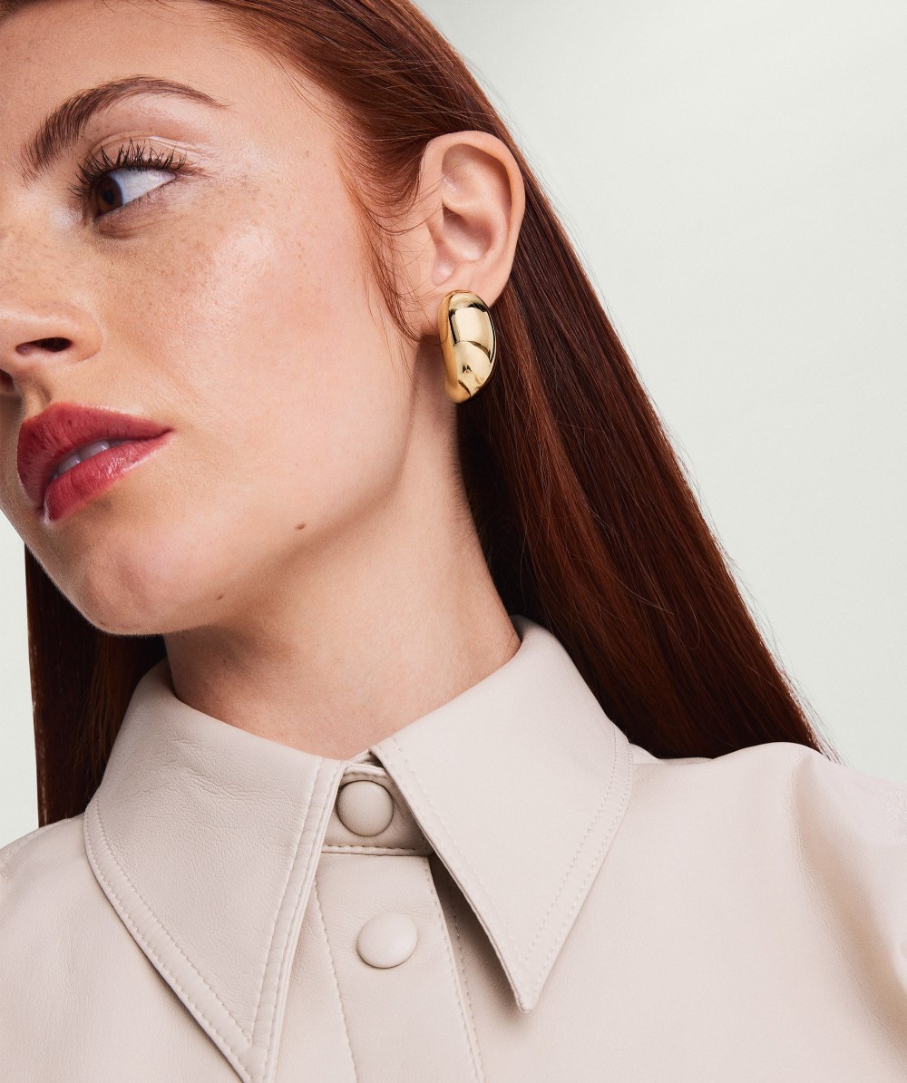 Mejuri Mega D?me Earrings - Gold Vermeil Canada Store