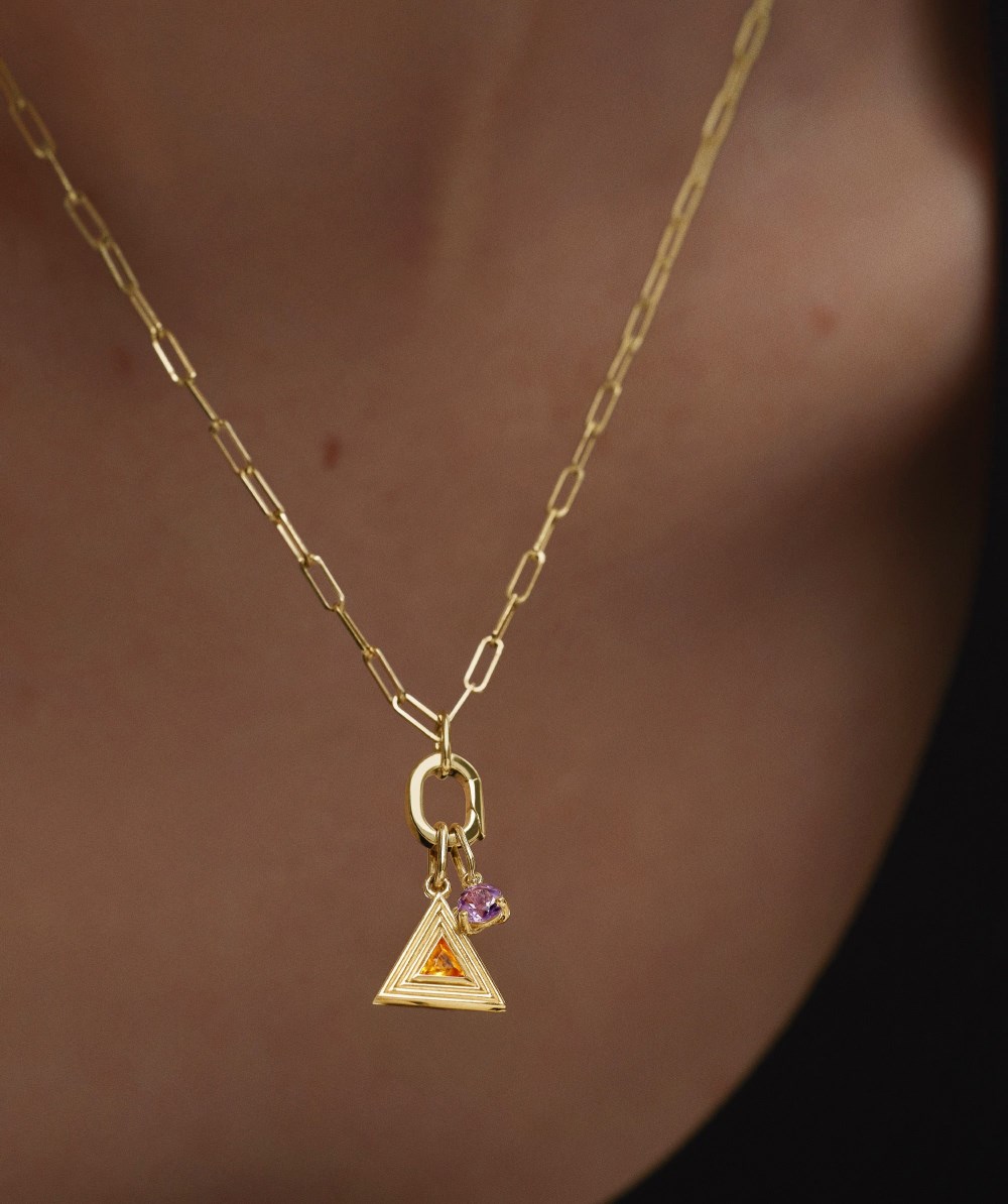 Mejuri Triangle Element Charm - 14k Yellow Gold Canada Store