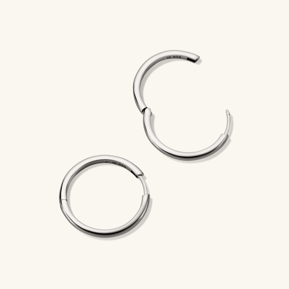 Mejuri Tube Large Hoops - Sterling Silver Canada Store