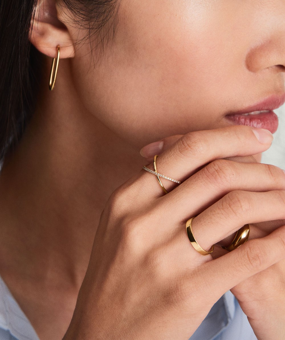 Mejuri Bold Stacker - 14k Yellow Gold Canada Store