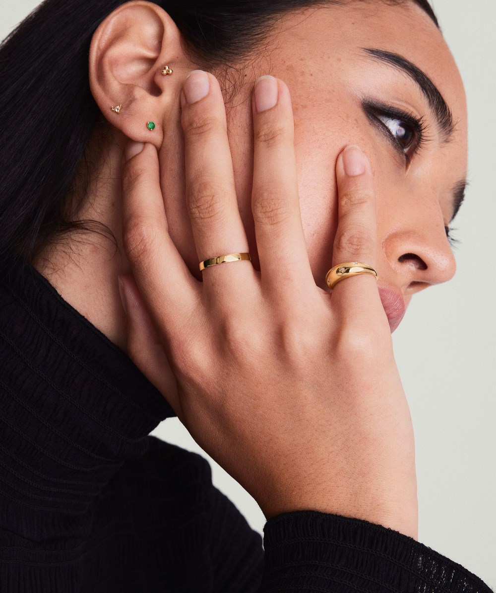 Mejuri Bold Stacker - 14k Yellow Gold Canada Store
