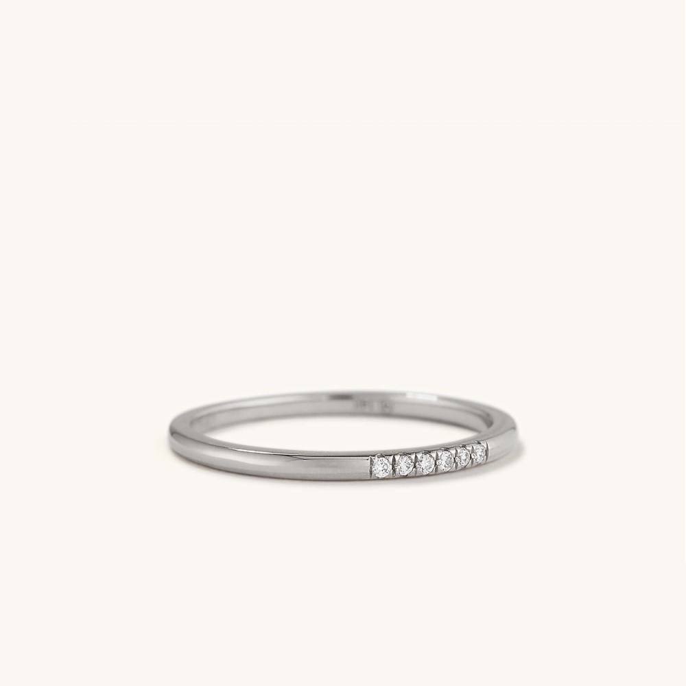 Mejuri Diamonds Line Ring - 14k White Gold Canada Store