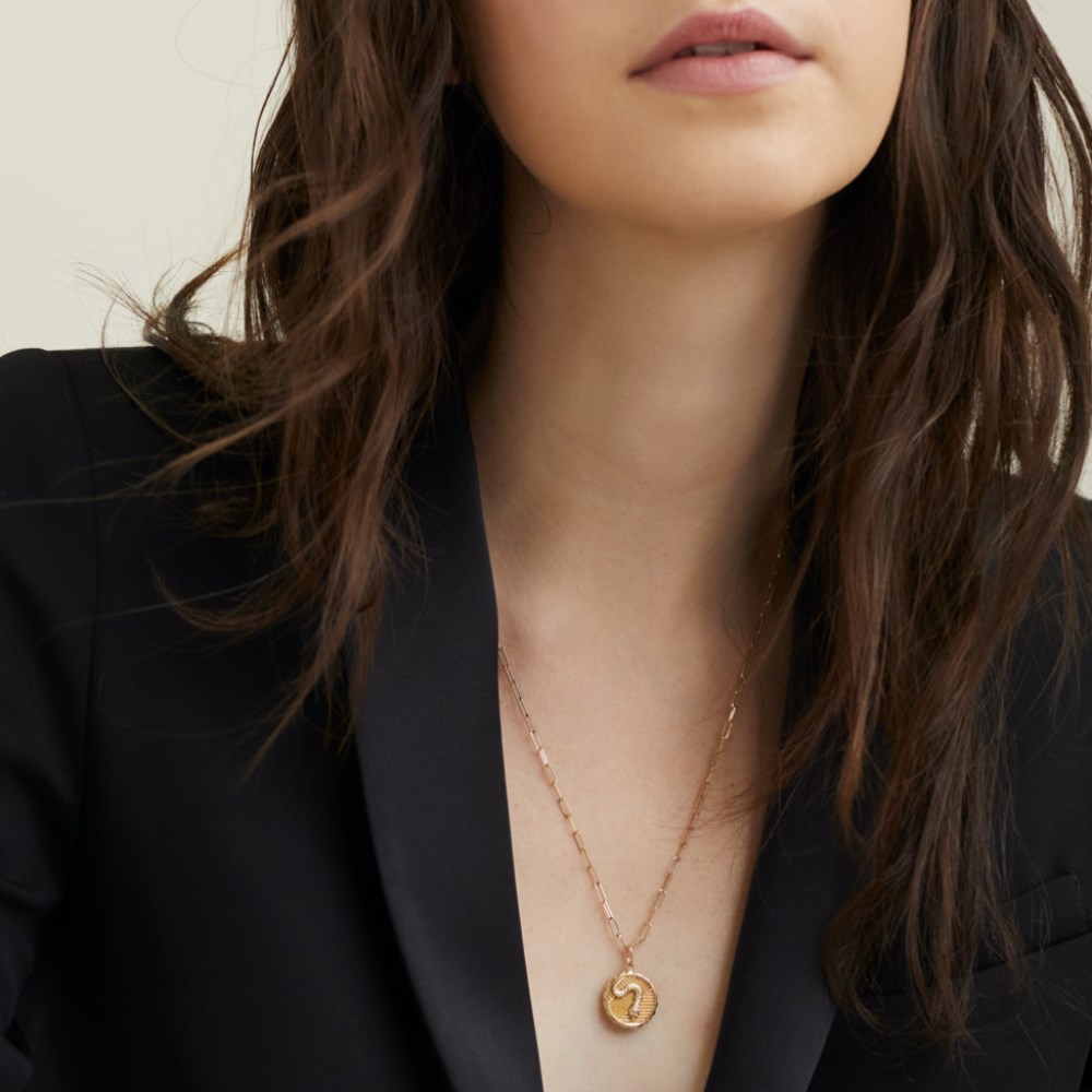 Mejuri Transformation: Serpent Coin Charm Pendant - 14k Yellow Gold Canada Store