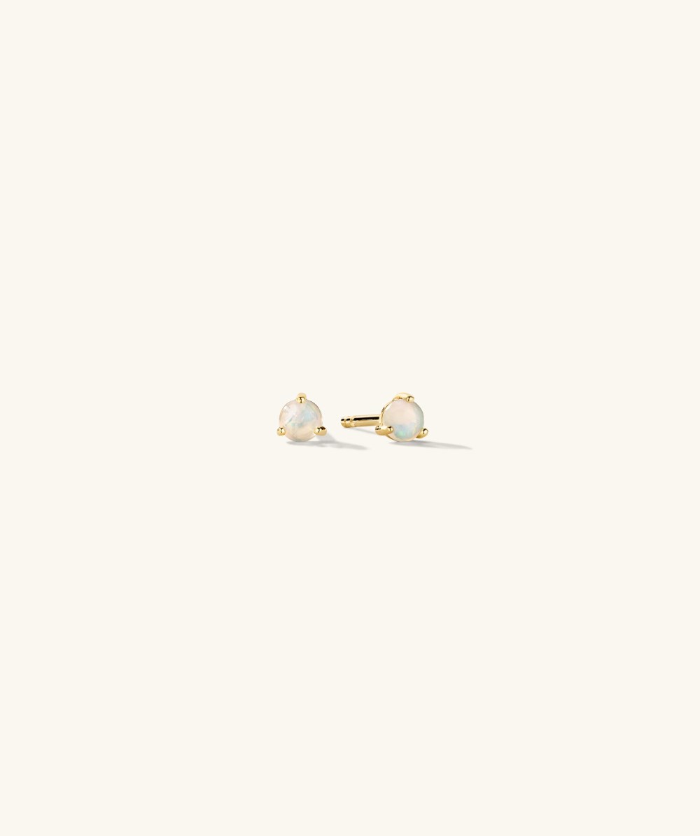 Mejuri Gemstone Mini Studs - 14k Yellow Gold Canada Store