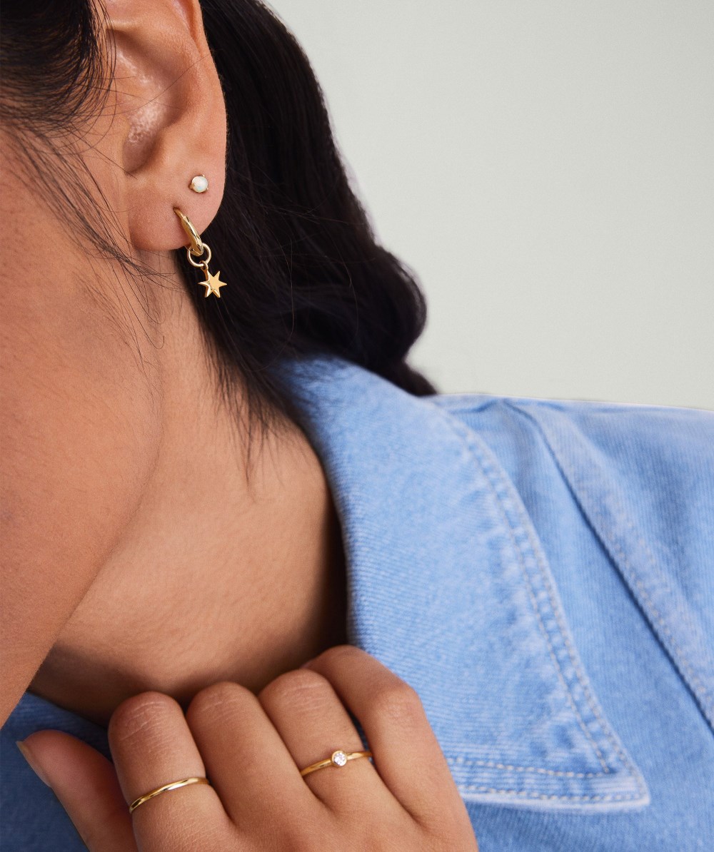 Mejuri Gemstone Mini Studs - 14k Yellow Gold Canada Store