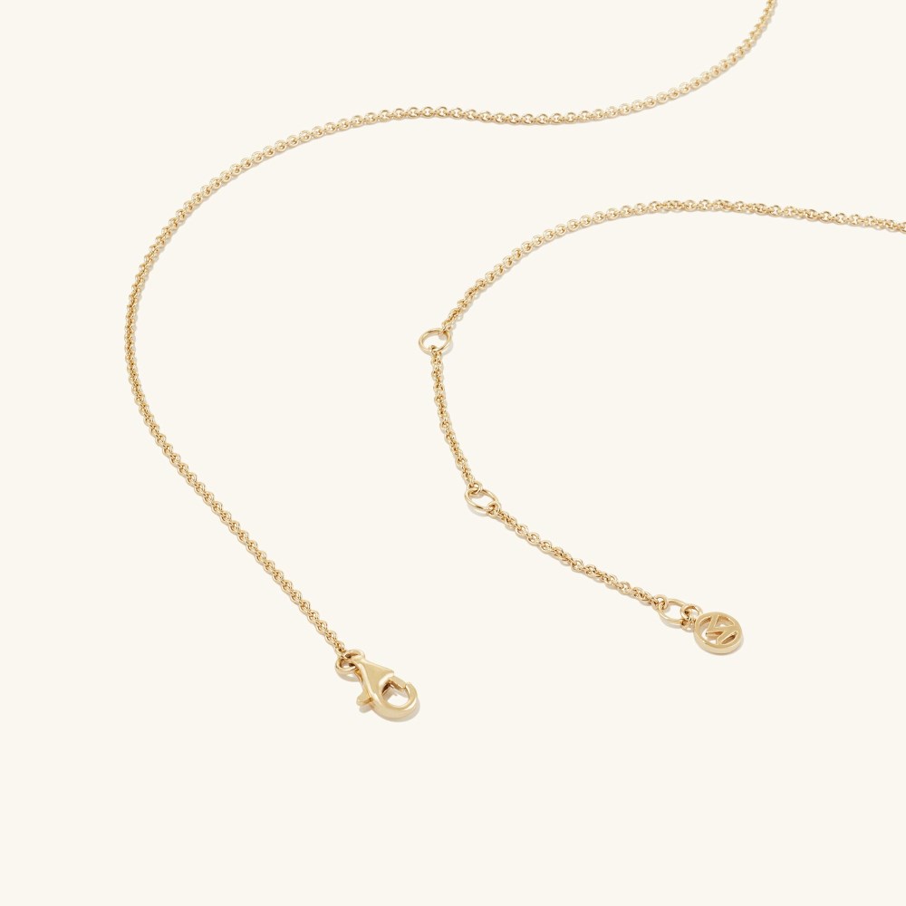 Mejuri Bold Letter Pendant Necklace - Gold Vermeil Canada Store