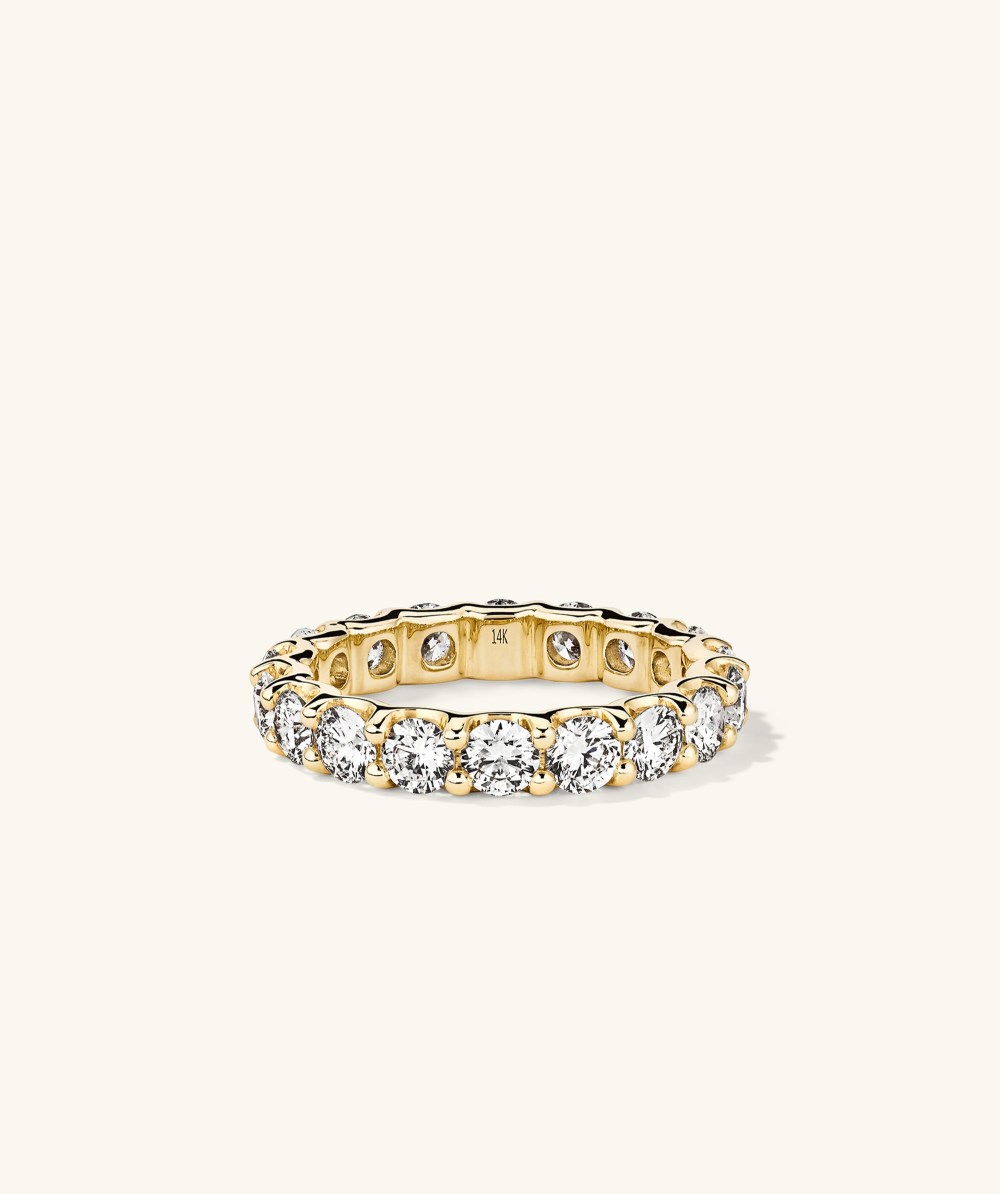 Mejuri 3.5mm Lab Grown Diamond Eternity Band - 14k Yellow Gold Canada Store