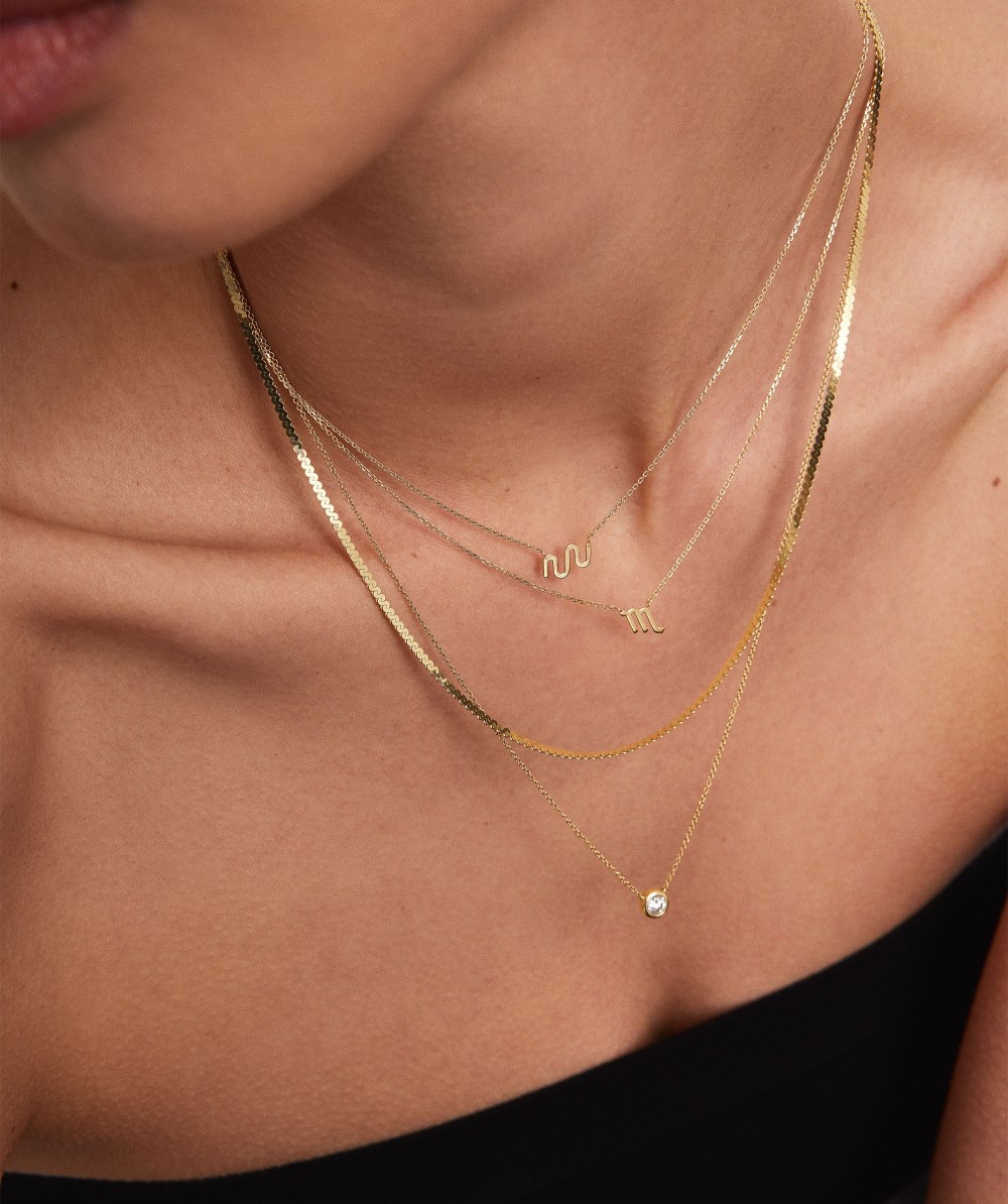 Mejuri Zodiac Sign Necklace - 14k Yellow Gold Canada Store