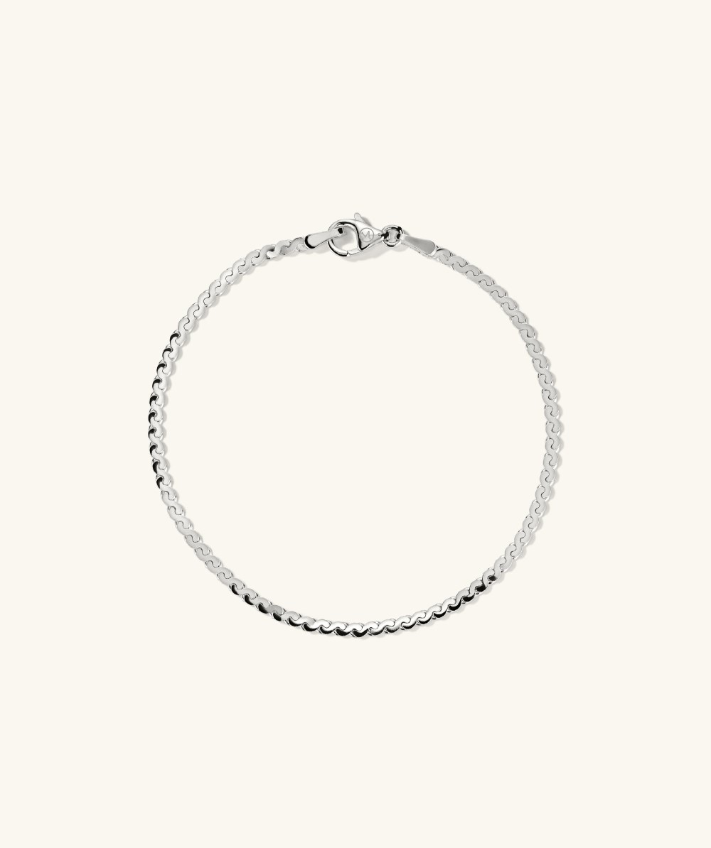 Mejuri Serpentine Chain Bracelet - Sterling Silver Canada Store