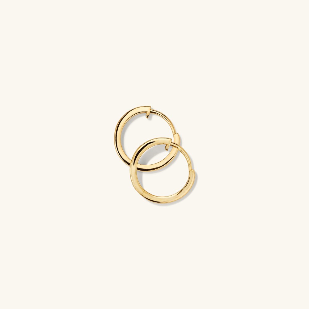 Mejuri Easy Huggie Hoops - 14k Yellow Gold Canada Store